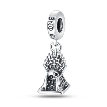 Новый 925 Silver Rights Game Series памятный Железный Трон подходит для браслета из бисера DIY стиль браслет ожерелье