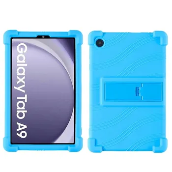 Чехол для планшета Samsung Galaxy Tab A9, чехол-подставка для Galaxy Tab A9 Lite 8,7 дюйма (2023)SM-X115N SM-X115 SM-X110 Силиконовый чехол galaxy tab A9 8.7inch красный