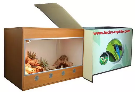 LUCKY REPTILE Террариум "Стартовый комплект для Эублефаров деревянный", бук, 80х50х50см (Германия)