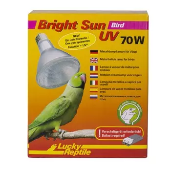LUCKY REPTILE УФ лампа для птиц "Bright Sun UV Bird", E27, 70Вт (Германия)