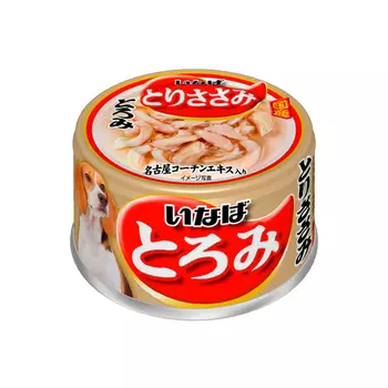 INABA CIAO TOROMI Корм влаж.куриное филе д/собак конс.80г
