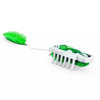 HEXBUG Игрушка для кошек интерактивная, микроробот "Нано Той", бело-зелёная, 4.5х1.5х1.5см (США)