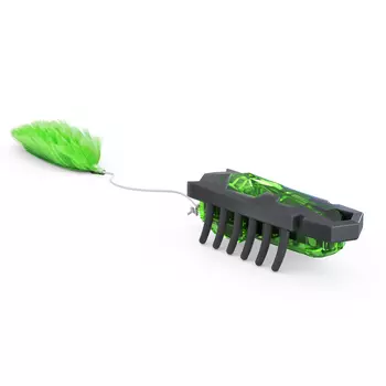 HEXBUG Игрушка для кошек интерактивная, микроробот "Нано Той", чёрно-зелёная, 4.5х1.5х1.5см (США)