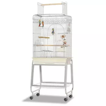 MONTANA Cages Клетка для птиц "Birdyhome", светло-серая, 55х41х142см (Германия)!