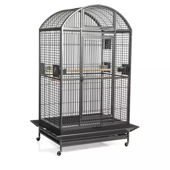 MONTANA Cages Клетка для средних птиц "Castell Nova Dome", тёмно-серая, 120х95х186см (Германия)!