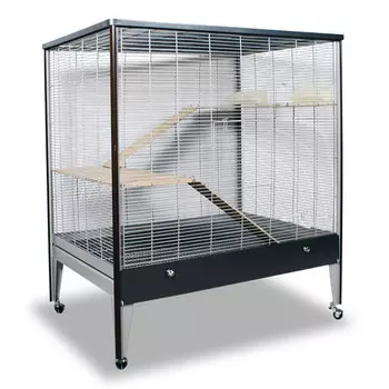 MONTANA Cages Клетка для грызунов "Happy Home 99 A", Antik-Platinum, 99х71х115см (Германия)!