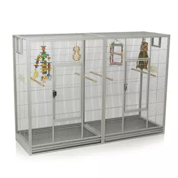 MONTANA Cages Клетка для малых птиц "Melbourne II", светло-серая, 160х50х110см (Германия)!