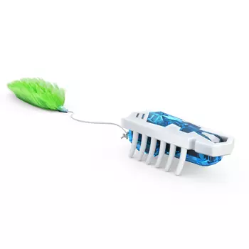 HEXBUG Игрушка для кошек интерактивная, микроробот "Нано Той", бело-голубая, 4.5х1.5х1.5см (США)