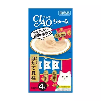 INABA Ciao Churu Лакомство тунец магуро и морской гребешок д/кошек 56г