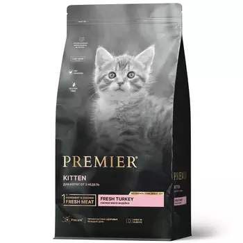 PREMIER Cat Kitten Turkey Корм сух.индейка д/котят 400г