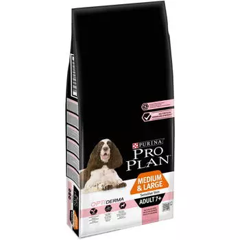 PRO PLAN Medium&Large Adult 7+Sensitive Skin Корм сух.лосось д/стареющих собак 3кг