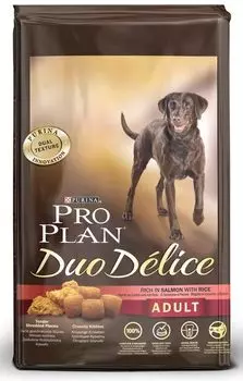 PRO PLAN Duo Delice Корм сух.лосось,рис д/собак крупных пород 10кг
