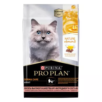 PRO PLAN Natur El Derma Adult Корм сух.лосось д/кошек 7кг