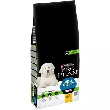 PRO PLAN Large Robust Puppy Корм сух.курица д/щенков крупных пород мощного телосложения 12кг