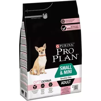 PRO PLAN Small&Mini Adult Sensitive Skin Корм сух.лосось д/собак мелких пород 7кг
