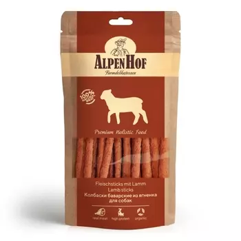 ЭКОПРОМ ALPENHOF Лакомства Колбаски баварские ягненок д/собак 50г