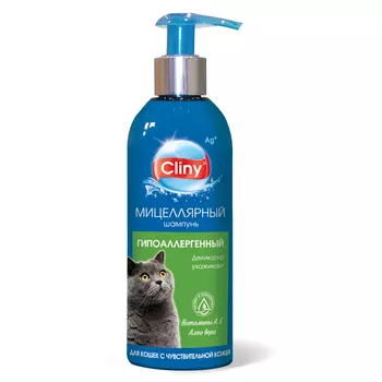 ЭКОПРОМ CLINY Шампунь Гипоаллергенный для чувствительной кожи д/кошек 200мл