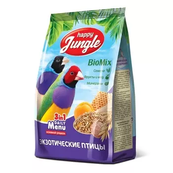 ЭКОПРОМ HAPPY JUNGLE Корм д/экзотических птиц 500г