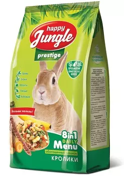 ЭКОПРОМ HAPPY JUNGLE Prestige Корм д/кроликов 500г