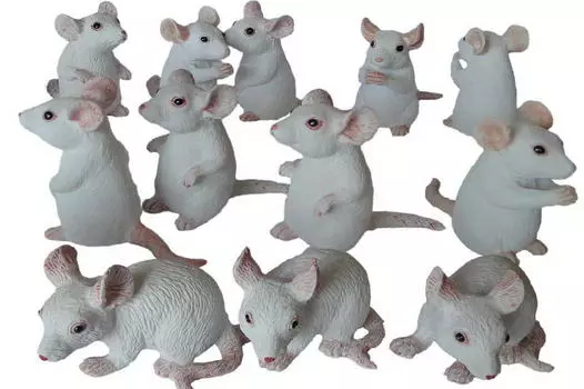 KLIMA Фигурка Мыши белые 5см