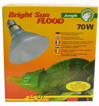 LUCKY REPTILE Лампа 3 в1 "Bright Sun UV FLOOD Джунгли 70Вт" (Германия)