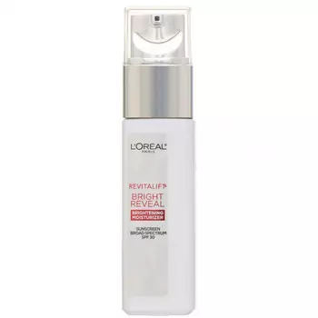 L'Oreal, Revitalift Bright Reveal, осветляющее дневное увлажняющее средство, SPF 30, 30 мл (1 жидк. Унция)