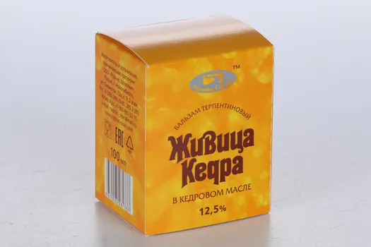 Живица кедра в кедровом масле Родники Сибири 12,5%, 100 мл