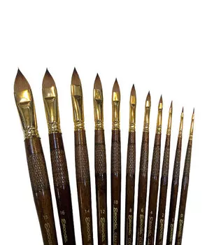 Кисть колонок плоская "язык" Escoda "Grafilo 2820" Tajmyr