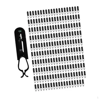 200 Pieces Christmas Light Clip Hooks String Lamp Clips Portable Practical Xmas Hangers for белый