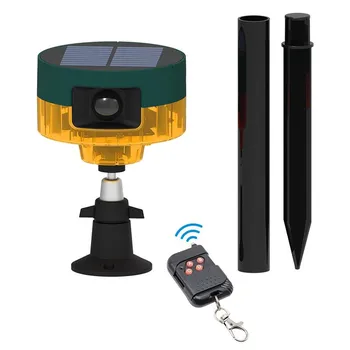 Датчик сигнализации - охранная и видеонаблюдение, стробоскоп, USB-запись, отпугивание злоумышленников лаем собак и звуками выстрелов красный
