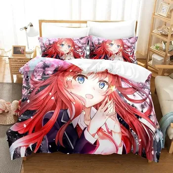 The Quintessential Quintuplets Комплект постельного белья Single Twin Full Queen King Size Комплект постельного белья Aldult Kid Bedroom Пододеяльники 3D Аниме 70x133cm 2pcs