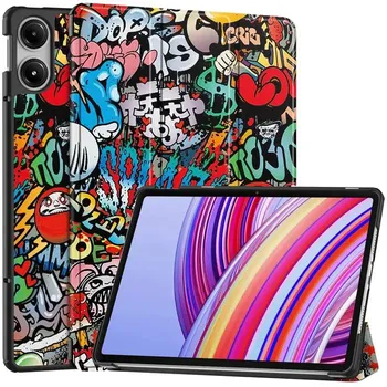 Для Xiaomi Redmi Pad Pro 2024 тройной складной чехол-подставка Funda для красного планшета Mi Pad Pro 12.1 с функцией автоматического отключения Redmi Pad Pro 12.1