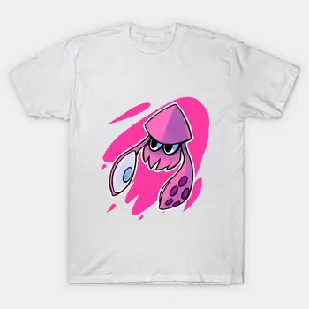 Футболка женская Splatoon Squid Pink Harajuku Print Kawaii футболка летняя женская футболка с коротким рукавом топ футболка S
