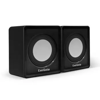 Акустическая система 2.0 Exegate Disco 140 EX287057RUS USB, 2х3Вт (6Вт RMS), 100-20000Гц, черный, Color Box