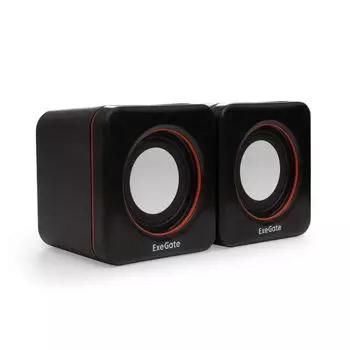 Акустическая система 2.0 Exegate Disco 160 EX287050RUS USB, 2х3Вт (6Вт RMS), 100-20000Гц, черный, Color Box