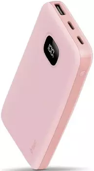 Аккумулятор внешний TTEC ChargeUp Pro LCD 2BB209TP 10000mAh, PD 20W, цвет: розовый