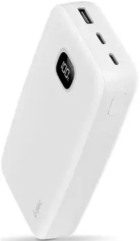 Аккумулятор внешний TTEC ChargeUp Pro LCD 2BB213B 20000mAh, PD 20W, цвет: белый