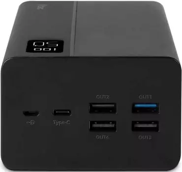 Аккумулятор внешний TTEC ReCharger Mega LCD 2BB197S 50000mAh, PD 20W, цвет: черный