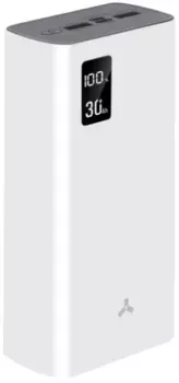Аккумулятор внешний универсальный AccesStyle Bison 30PQD White 30000мAч, белый