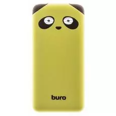 Аккумулятор внешний универсальный Buro RA-10000PD-GN лайм Panda Li-Pol 10000mAh 2.1A 2xUSB