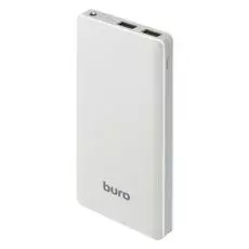 Аккумулятор внешний универсальный Buro RCL-10000 белый/серый Li-Pol 10000mAh 2.1A 2xUSB