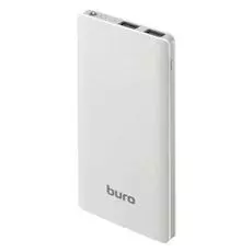 Аккумулятор внешний универсальный Buro RCL-8000 белый/серый Li-Pol 8000mAh 2.1A 2xUSB