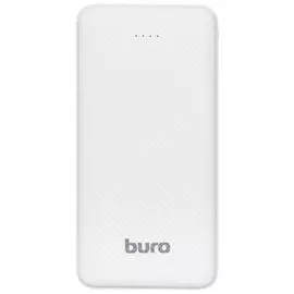 Аккумулятор внешний универсальный Buro RLP-10000 белый Li-Pol 10000mAh 2A+2A 2xUSB