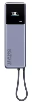 Аккумулятор внешний портативный Xiaomi BHR9361GL 165W Power Bank 10000mAh (Integrated Cable) GL