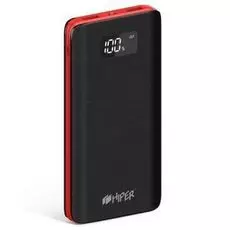 Аккумулятор внешний универсальный HIPER BS10000 10000mAh, 2 USB, 2.1A+1A, черный