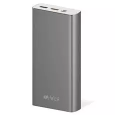 Аккумулятор внешний универсальный HIPER MPX20000 20000mAh, 2 USB, 3A+3A+2.4A, серый