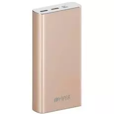 Аккумулятор внешний универсальный HIPER MPX20000 Li-Pol 20000mAh 3A+3A+3A 2xUSB 1xType-C, золотой
