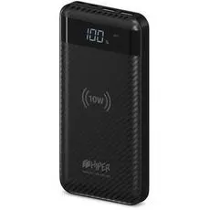 Аккумулятор внешний универсальный HIPER SX10000 Li-Pol 10000 mAh, LED Screen QC+PD+Qi 10Вт