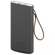 Аккумулятор внешний универсальный HIPER TRAVEL 10K Li-Pol 10000 mAh Soft-touch 2.4A+1.5A 2xUSB 1xType-C, серый