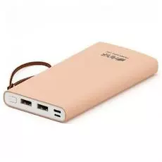 Аккумулятор внешний универсальный HIPER TRAVEL 5K Peach Li-Pol 5000 mAh 2.1A 2xUSB 1xType-C розовый